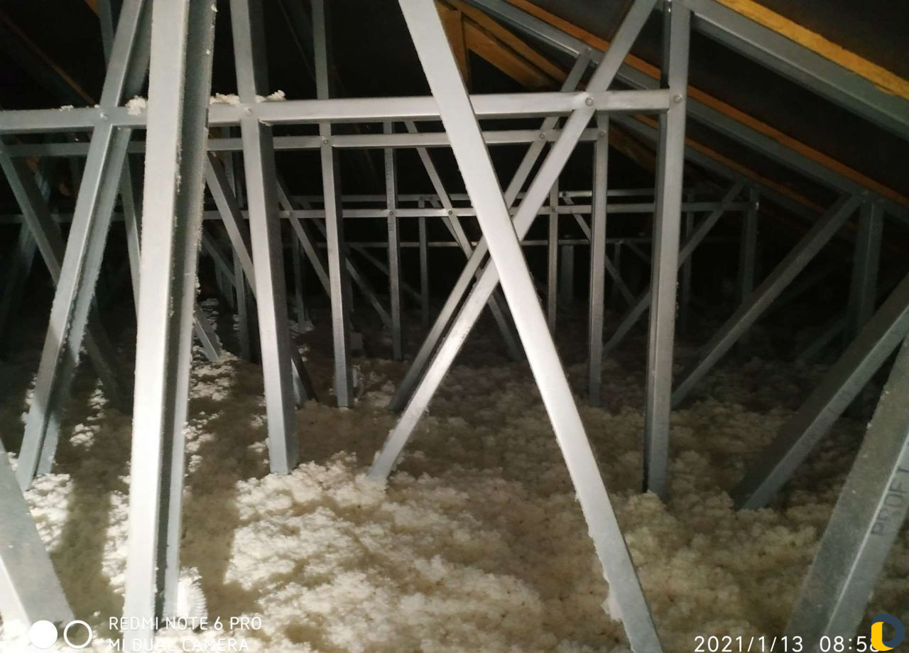 Утепление эковатой