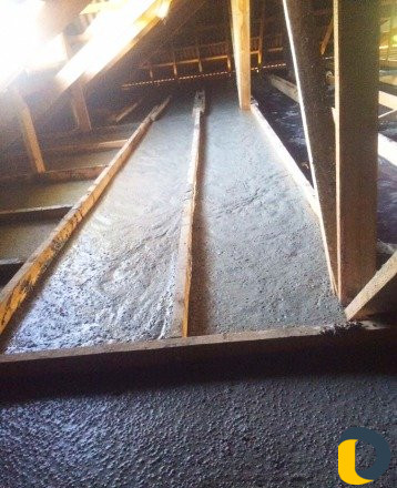 Утепление крыш пенобетоном по заливке потолков