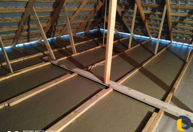 Утепление крыш пенобетоном по заливке потолков