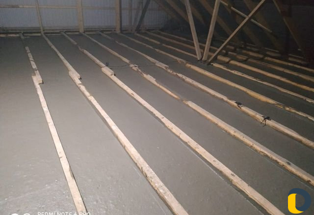 Утепление крыш пенобетоном по заливке потолков