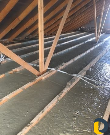 Утепление крыш пенобетоном по заливке потолков