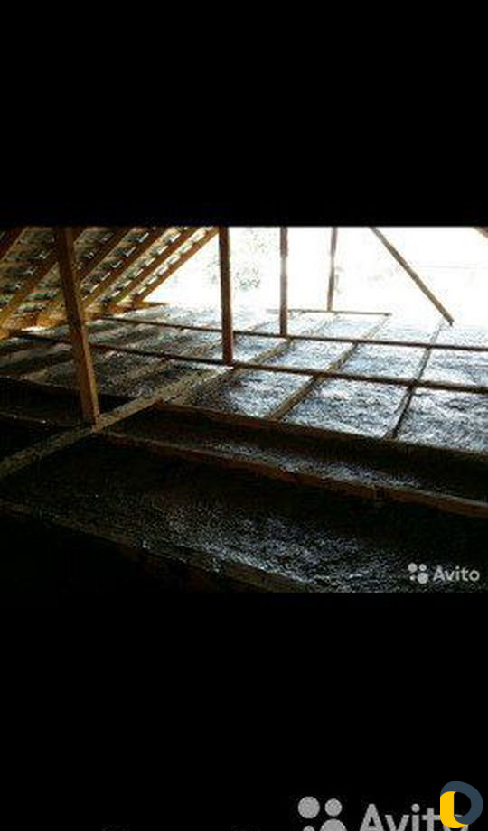 Утепление крыши, поппар-глина