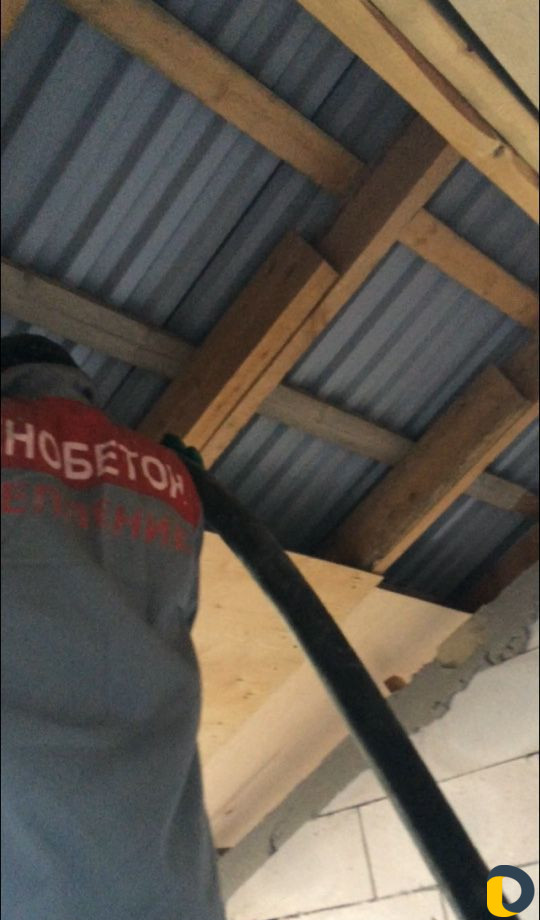 Утепление пенобетоном