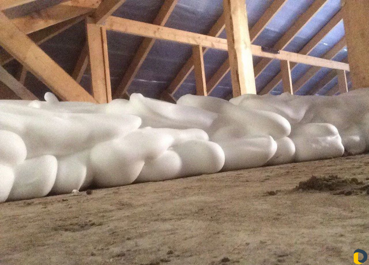 Утепление Пеноизолом(жидким пенопластом)