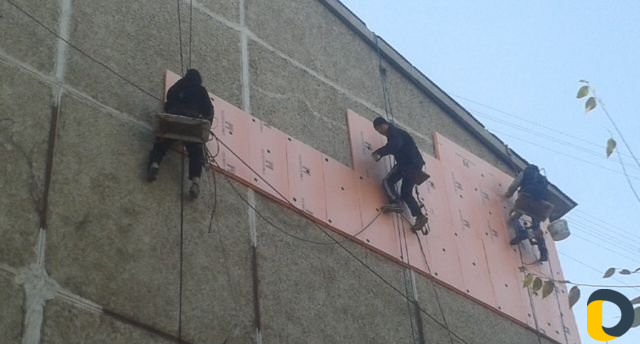 Утепление стен, пеноплэстом