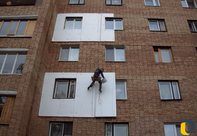 Утепление стен, пеноплэстом