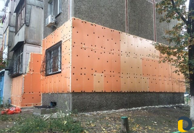 Утепление стен, пеноплэстом