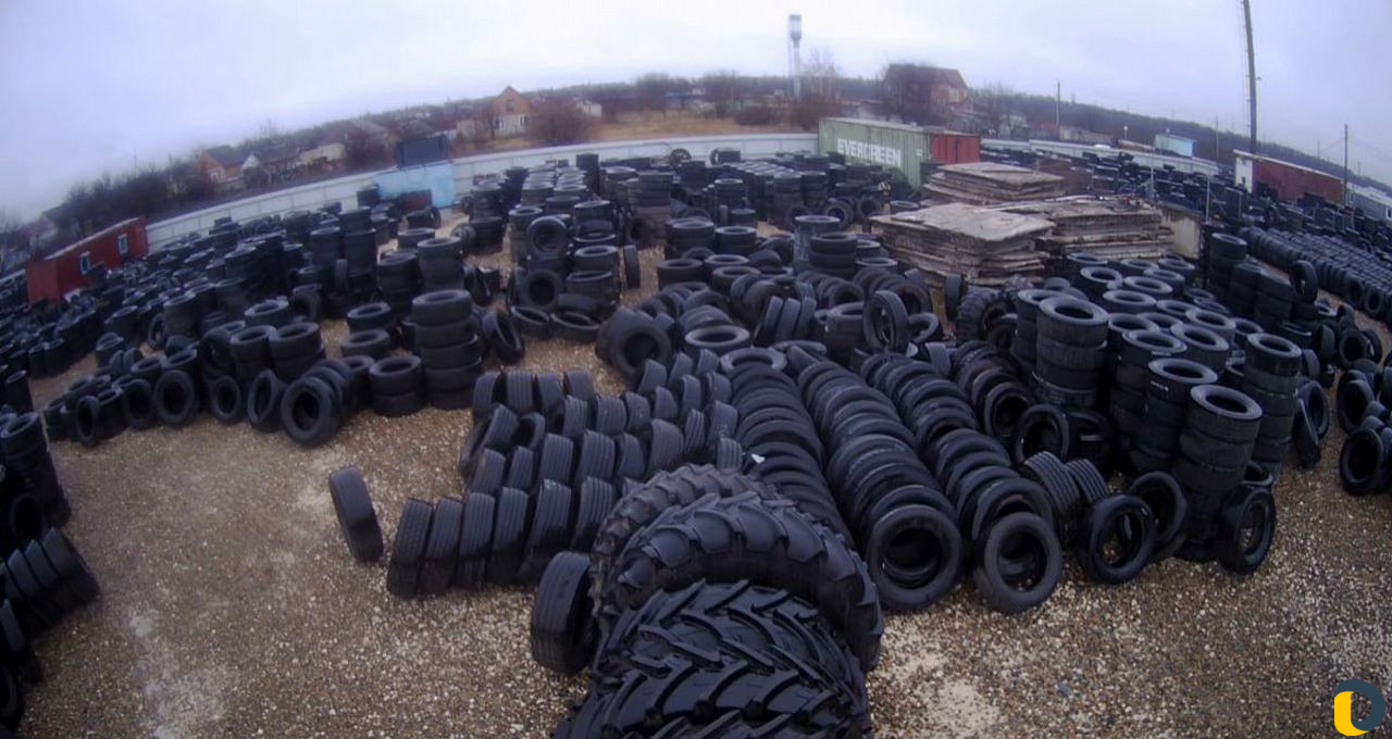 Утилизация грузовых сельхоз и шин строй. тех