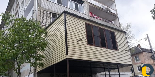 Увеличение балкона