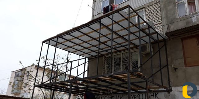 Увеличение балкона