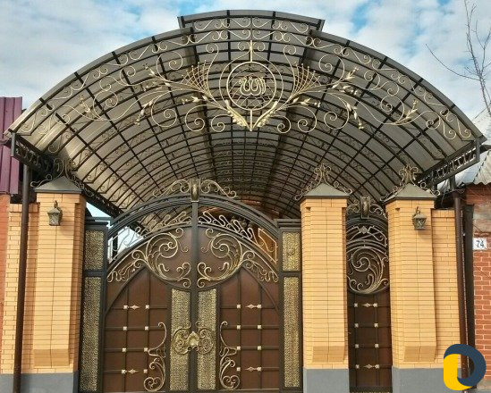 Ворота,перила,ограды,двери,навесы из поликарбоната