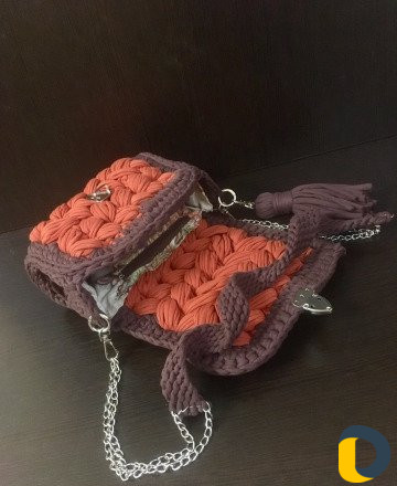 Вязаные сумки и рюкзаки