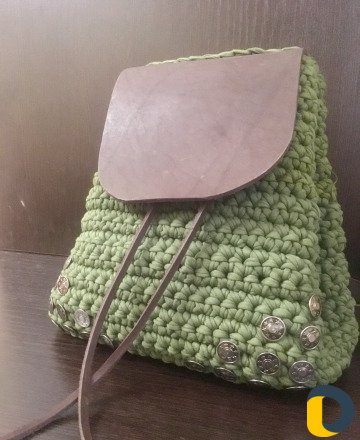 Вязаные сумки и рюкзаки