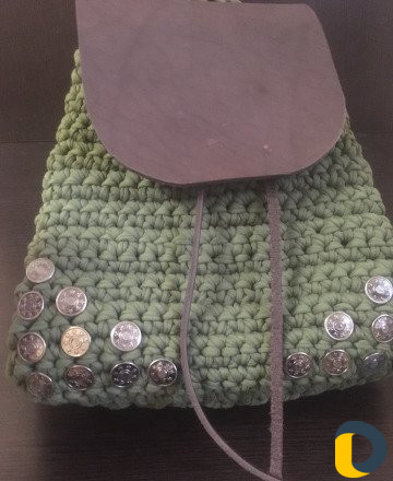 Вязаные сумки и рюкзаки