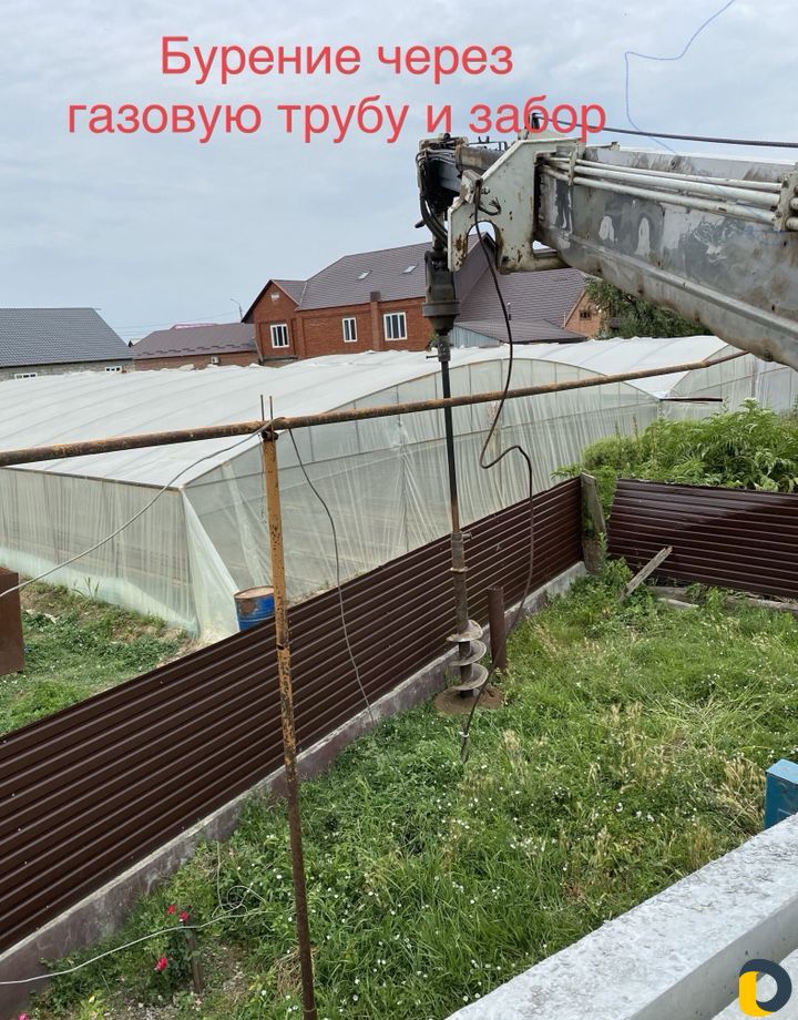 Ямобур.автовышка.доставка и установка столбов