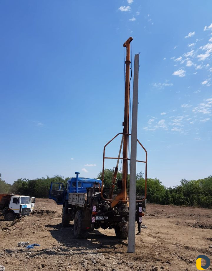 Ямобур бкм516 бурение свай,столбы,опоры,лэп