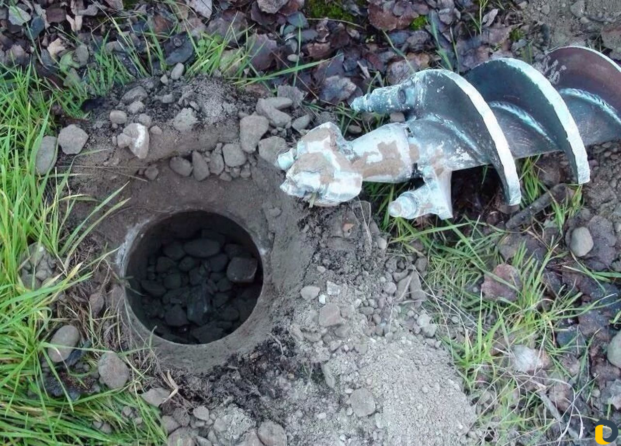 Ямобур Буровая Бурение сваи Винтовые сваи забор