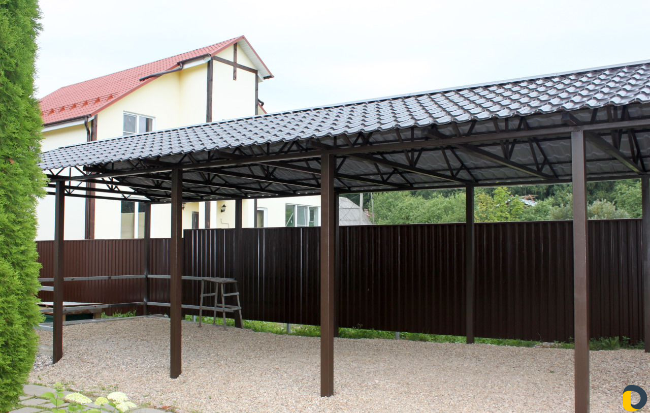 Заборы навесы кровля