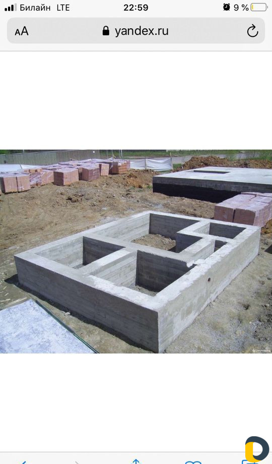 Заливаем фундамент монолит