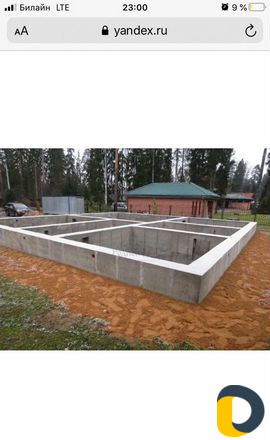 Заливаем фундамент монолит