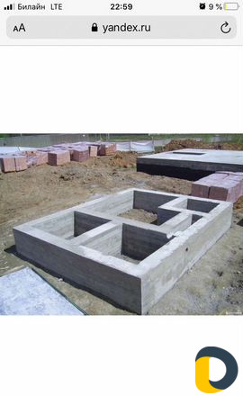 Заливаем фундамент монолит