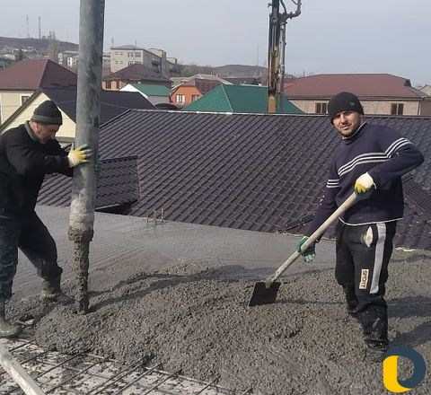 Заливка бетона