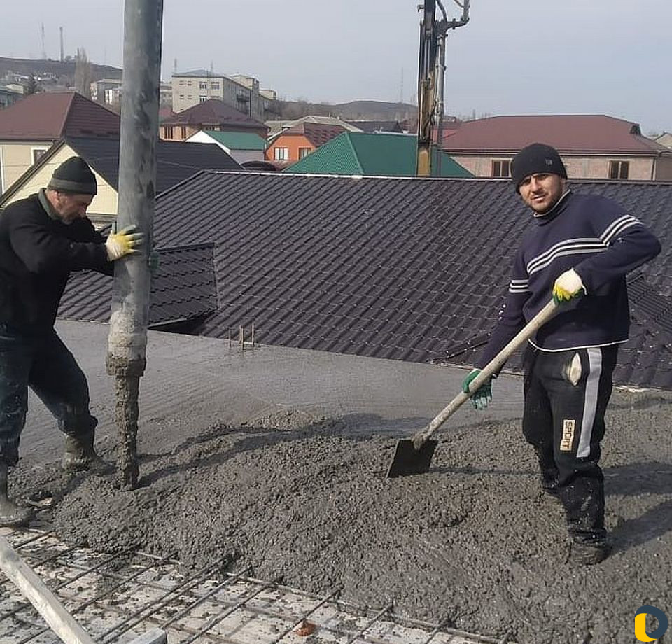 Заливка бетона