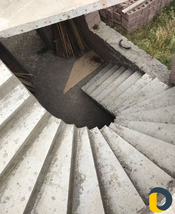 Заливка бетонных лестниц