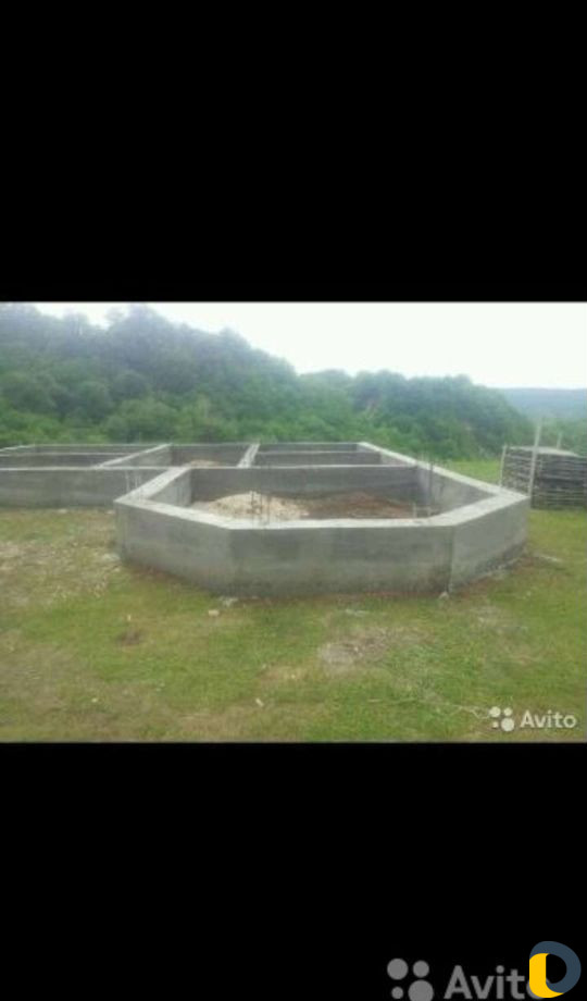 Заливка фундамента