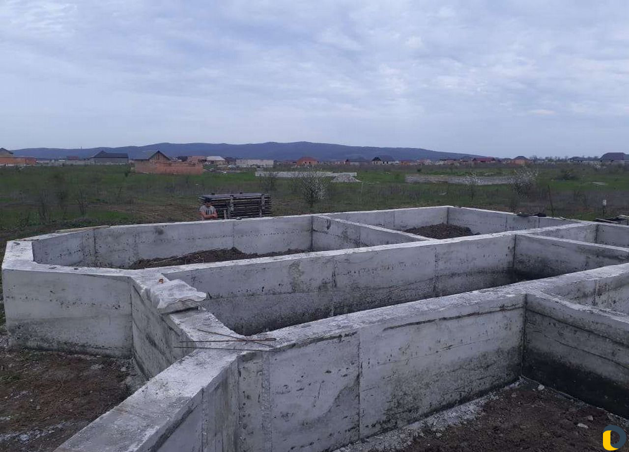 Заливка фундамента