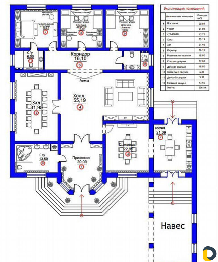 Заливка фундамента