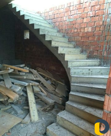 Заливка железобетонных лестниц любой сложности
