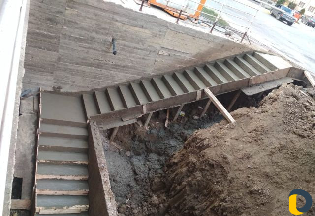 Заливка железобетонных лестниц любой сложности