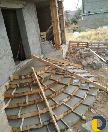 Заливка железобетонных лестниц любой сложности