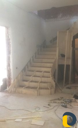 Заливка железобетонных лестниц