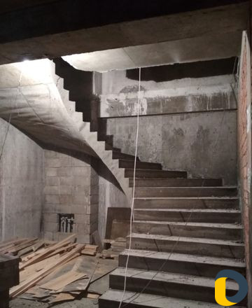 Заливка железобетонных лестниц