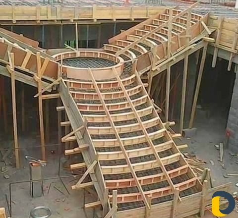 Заливка железобетонных лестниц