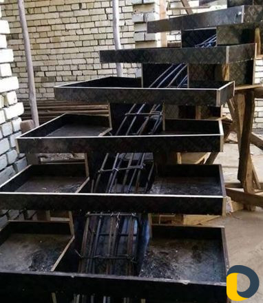 Заливка железобетонных лестниц