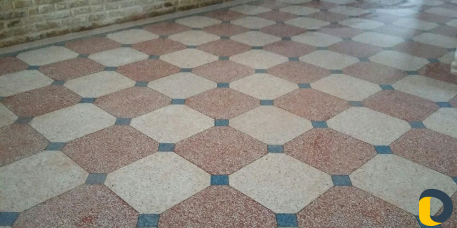 Заливная мраморная мозаика