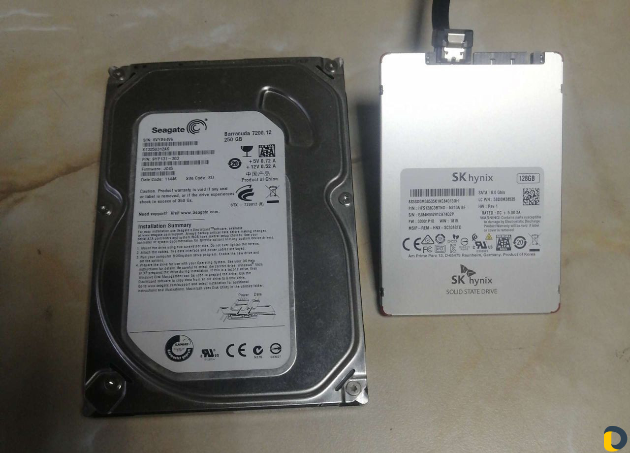 Замена hdd жесткого диска на ssd твердотельный дис