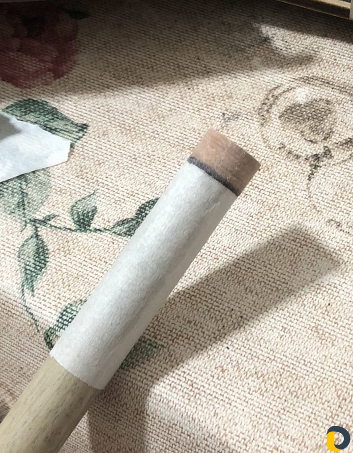 Замена наклейки, фибры на бильярдном кие