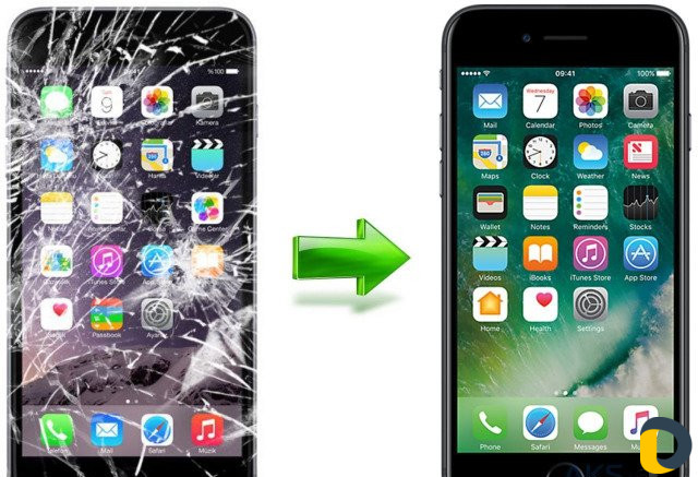 Замена разбитого стекла на моделях iPhone