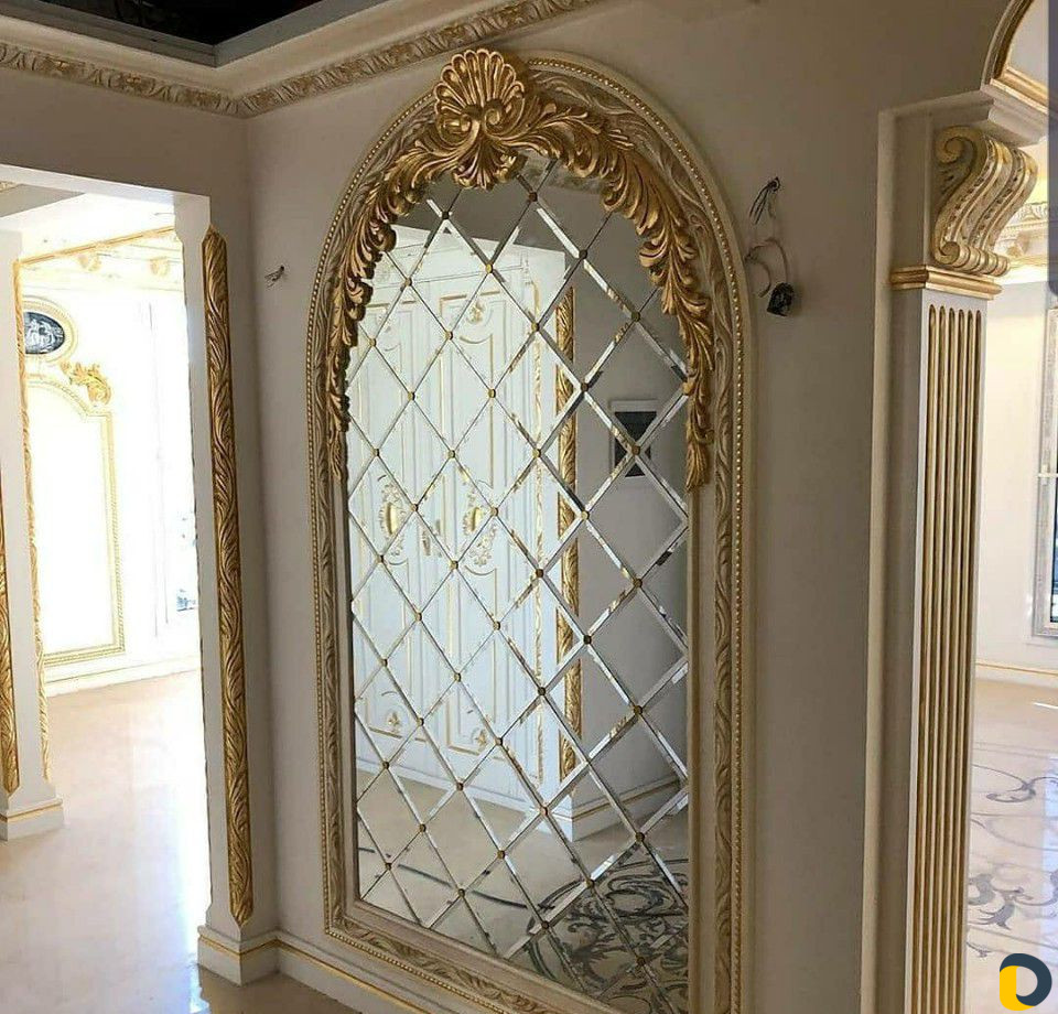 Зеркальное оформление стен. Резка стекла и зеркал